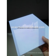 Lámina plástica rígida del PVC blanco brillante opaco de la impresión para jugar a las tarjetas